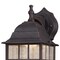 Westinghouse Fixture Wall Outdr LED Dimmable 9W Lantern Weathered Patina Seeded Glass Panels 6400000 - alternate 2